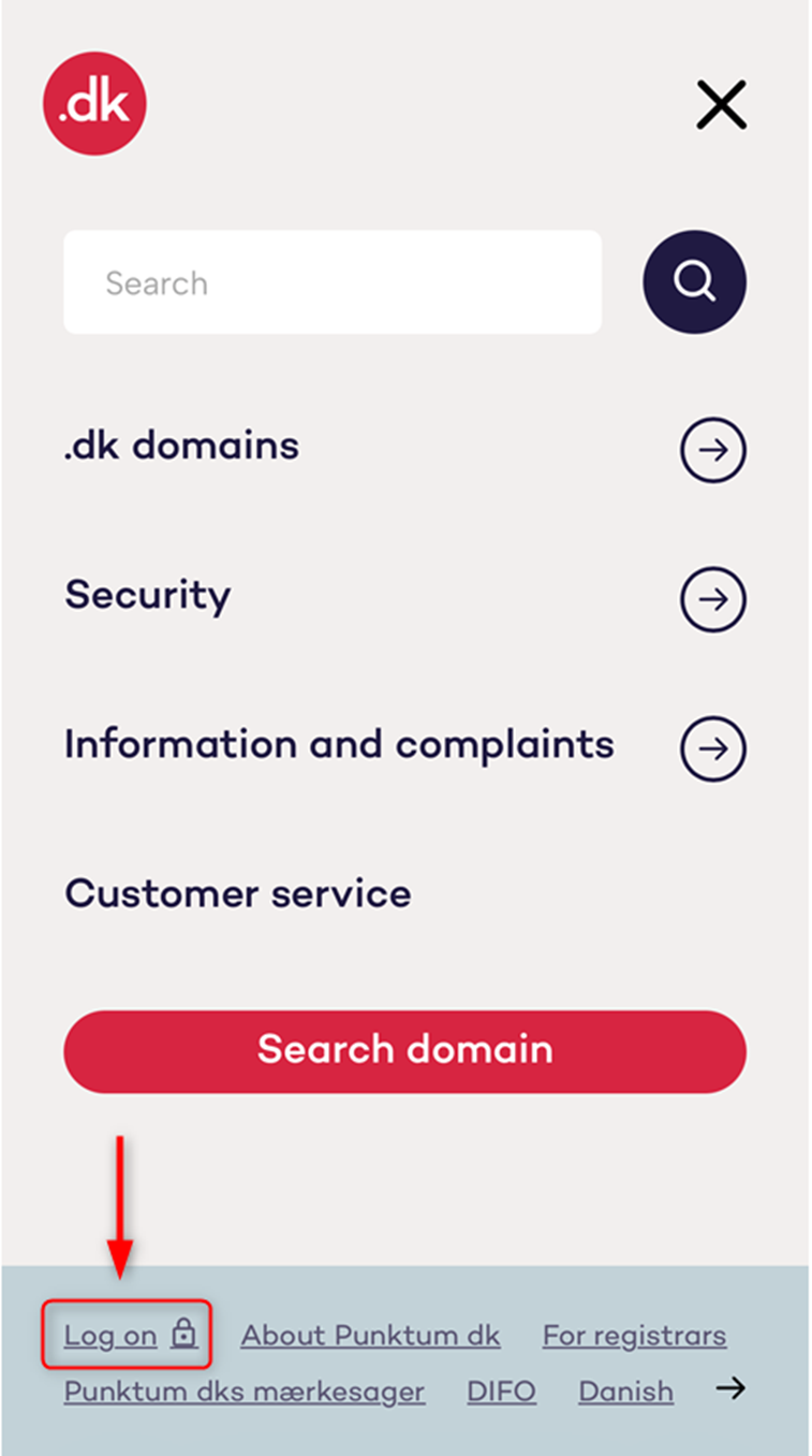 log on